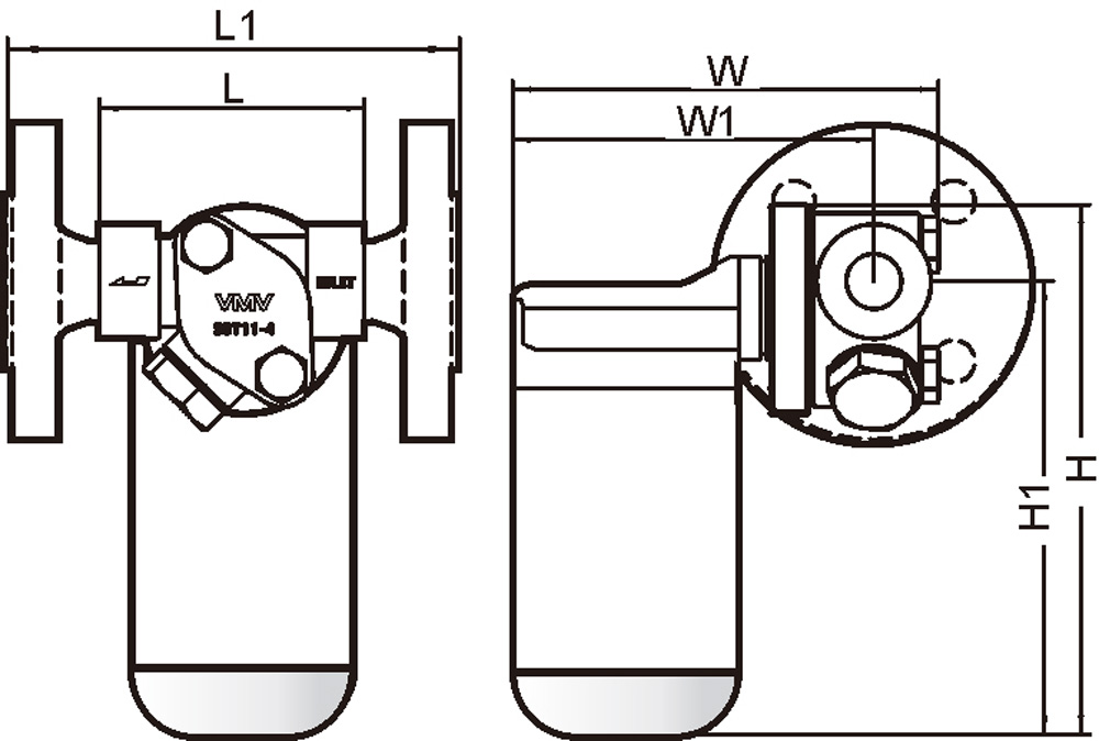 Inverted Bucket Steam Trap SBT11A Structure Diagram