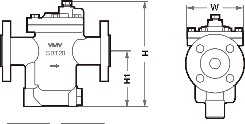 Inverted Bucket Steam Trap SBT20 Structure Diagram