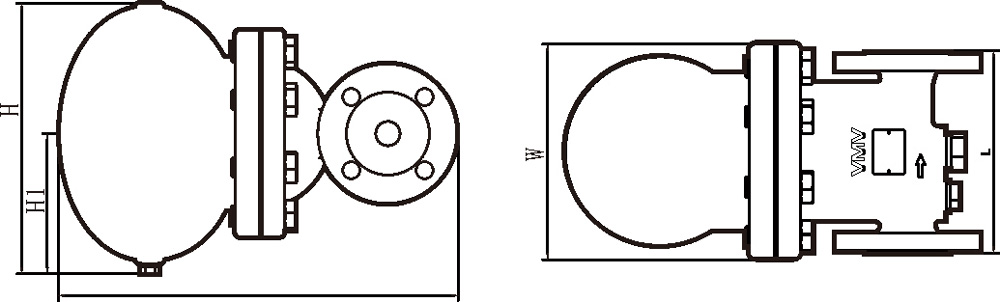 Lever Ball Float Steam Trap SFT30A Structure Diagram