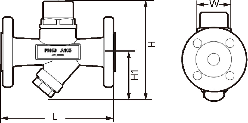 Thermodynamic (Disc) Steam Trap STD42 Structure Diagram