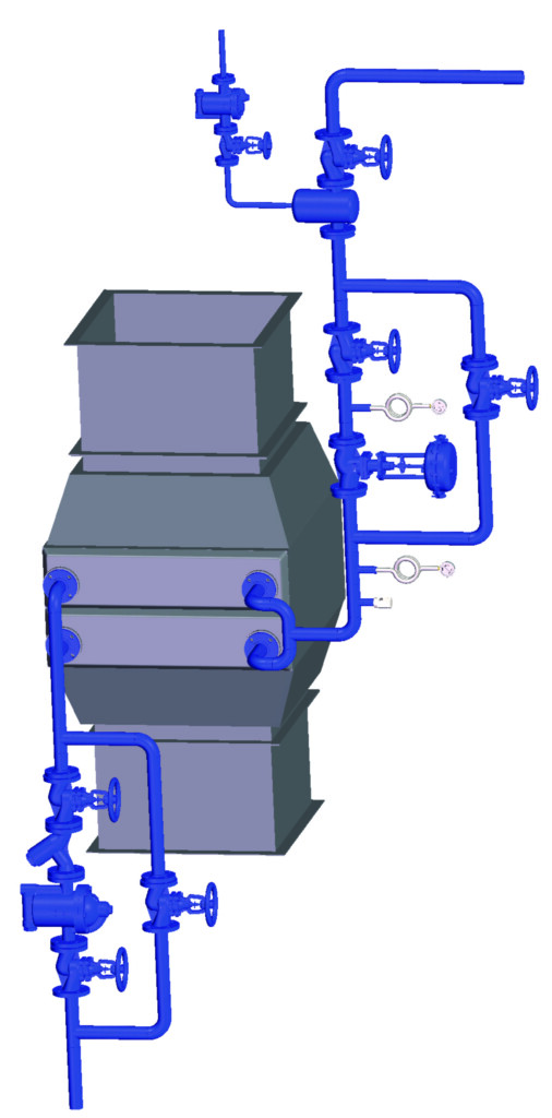 Hot Air Unit Control and Drainage System