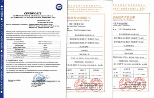 Recently, VMV has approved by API 624, ISO 15848 and Type Approval Certificate.