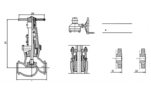 Cast Steel Globe Valve Parts Display