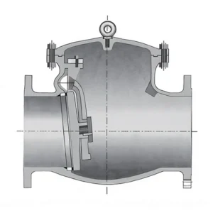 Cast steel swing check valve