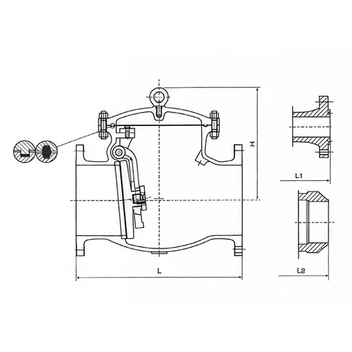 Cast steel swing check valve 2 Cast steel swing check valve 2