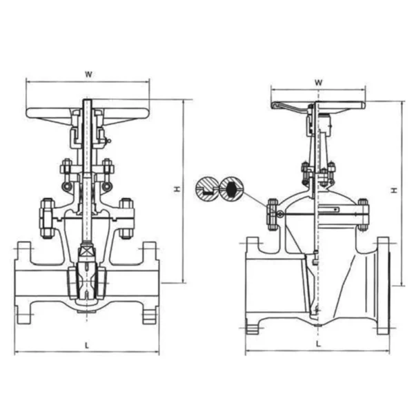 DIN Cast Steel Gate Valve