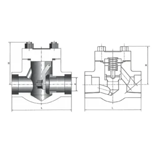 Forged Steel Swing Lift Screw Socket Weld Check Valve 3