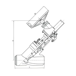 Y type Pressure Self Sealing Globe Valve 1