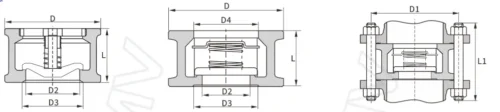 Wafer Check Valve MH71H 25P Wafer Check Valve MH71H 25P