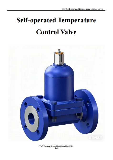 VMV Self operated Temperature Control Valve Catalog